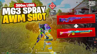 OMG 😱 300M LONG MG3 SPRY + AWM SHOTS | ROCK OP / PUBGMOBILE