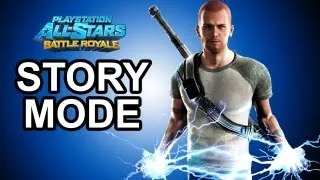 Playstation All Stars Battle Royale - Cole Story Mode Walkthrough!!