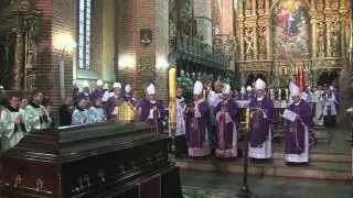 Pogrzeb pierwszego biskupa pelplińskiego Jana Bernarda Szlagi