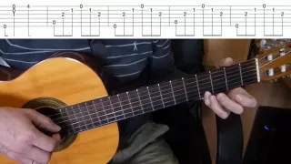 Guitar lesson - Paul Mauriat - Alouette "La peregrinacion"  -  Guitar fingerstyle tutorial + TAB