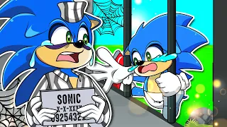 SONIC in JAIL: What Happened Sonic Family?! Baby Sonic Don't Cry! | Sonic The Hedgehog 3 Animation