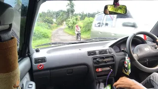 Ability Soluna di jalan licin pegunungan,rute palembayan-padang koto gadang