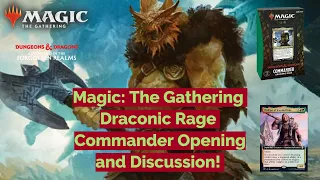 Magic The Gathering: Draconic Rage Commander Deck Opening and Discussion -Live Stream Clip!