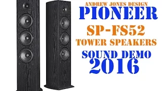 Pioneer FS52 Tower Speakers Sound Demo, Rock