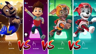 Chase 🆚 Ryder 🆚 Zuma 🆚 Marshall.Who is best? | Tiles Hop EDM Rush