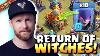 Level 7 Witches are INSANE! TH16 deleted by 18 WITCH ATTACK! Clash of Clans