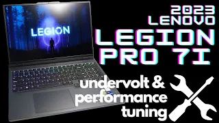 Undervolt and Performance Tuning | Lenovo Legion Pro 7i (2023) | RTX 4090