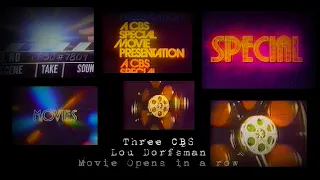 CBS Lou Dorfsman Prime Time Movie Open 1980's