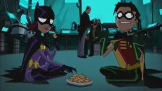 Batgirl and Robin think Alfred is a robot