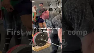 Building to a 350kg plus Deadlift at age 53. 290kg 2 week 1 #deadlifting #fitness #powerlifting