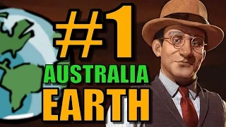 Civ 6: Australia Gameplay [True Start Earth Map] Let’s Play Civilization 6 as Australia | Part 1