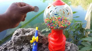 WORLD'S FIRST Gumball Machine AQUARIUM! DIY