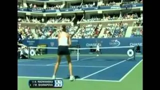 Maria Sharapova vs Agnieszka Radwanska 2007 US Open Highlights