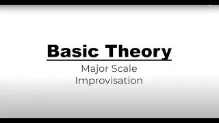 Basic Theory - Major Chord Improvisation.  The Major, Lydian & Major Pentatonic scale with Ric F