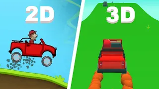 я сделал игру HILL CLIMB RACING, но в 3D