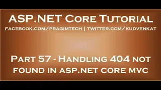 Handling 404 not found in asp net core mvc