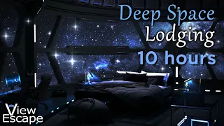 Deep Space Lodging | White and Grey Noise Ambience | Relaxing Sounds of Space Flight | 10 HOURS