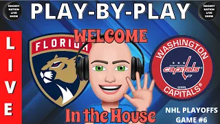 PLAY-BY-PLAY NHL GAME FLORIDA PANTHERS VS WASHINGTON CAPITALS GAME #6
