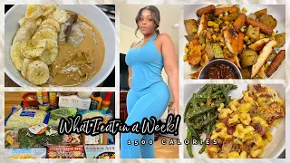 WHAT I EAT IN A WEEK|1500 CALORIES|I LOST 2.5LBS, TRYING OUT MYFITNESSPAL, MEAL IDEAS + GROCERY HAUL