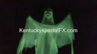 FLYING CRANK GHOST Animated Halloween Ghost Decoration FCG Haunt Prop