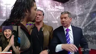 WWE Raw 3/12/18 Roman Reigns confronts Vince McMahon