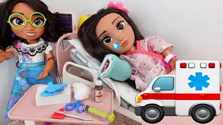Disney Encanto Isabela doll goes to the Hospital in an Ambulance