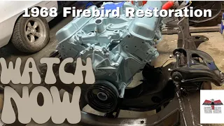 Subframe assembly,  engine and transmission installation 1968 Firebird