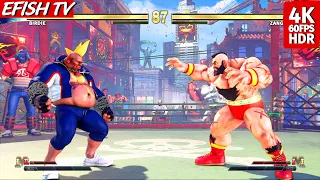 Birdie vs Zangief (Hardest AI) - Street Fighter V | PS5 4K 60FPS