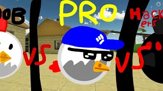 Noob vs PRO vs Hackers Chicken Gun