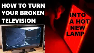 How to Recycle and Reuse a Broken Flat Screen TV - DIY - Part 2