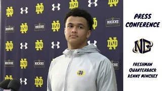 Freshman QB Kenny Minchey settles in at Notre Dame