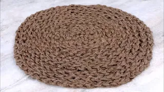 Easy and Fast Doormat Making Using Jute || DIY Craft || Jute Craft Idea || Handmade Doormat