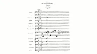 Beethoven: Piano Concerto No. 5 in E-flat major, Op. 73 "Emperor" (with Score)