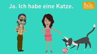 Deutsch lernen mit Dialogen / Lektion 23 / Hast du ein Haustier? / Was isst du am liebsten?