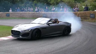 Jaguar F Type Drifting at Goodwood Festival of Speed 2023