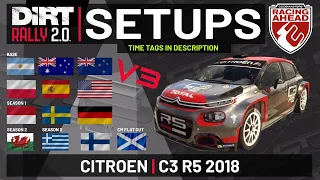 Citroen C3 R5 | TT SETUPS V3 | 13 Locations | DiRT Rally 2.0