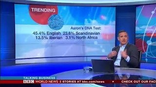 MyHeritage DNA on BBC world news