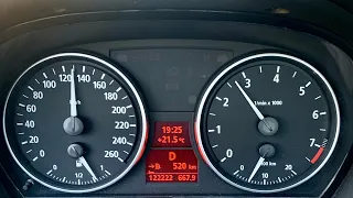 BMW 325i E90 N52B25 Acceleration (0-140 km/h)