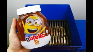 SHREDDING NUTELLA MINIONS! AMAZING VIDEO!