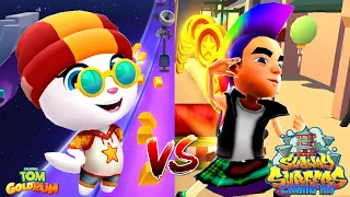 Talking Tom Gold Run VS Subway Surfers Changan: Скейтер Анжела VS Spike Pride Outfit