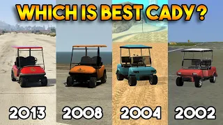 GTA : WHICH IS BEST CADDY? (GTA 5, GTA SAN ANDREAS, GTA 4, GTA VC, GTA 3)