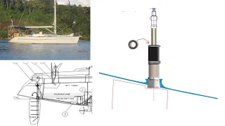 Jefa Rudder Bearing Replacement on a Bavaria 38 from 2004