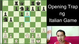 Opening Trap in the Italian Opening | Tagalog Chess Tutorial