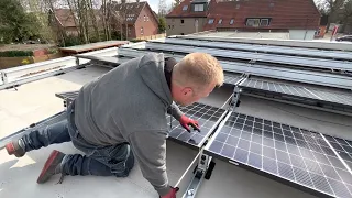 Modulmontage mit Solarstell Connect