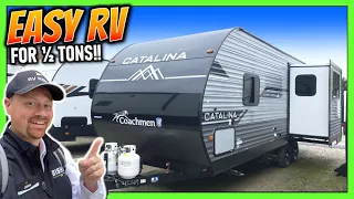 Only 28ft ½ Ton Couple's RV with Great Travel Access!! 2024 Catalina 231MKS Travel Trailer