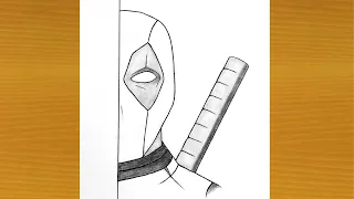How To Draw Deadpool Step By Step || Easy Drawing || Easy Tutorial || Pencil Drawing