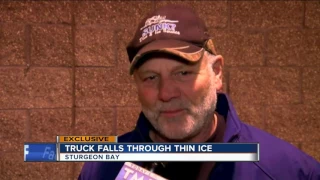 'It could have been really bad:' Wisconsin man survives after SUV falls through Sturgeon Bay ice