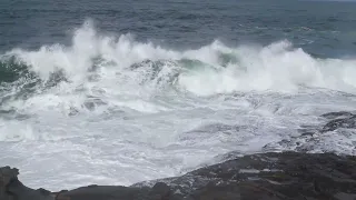 POWERFUL Waves Crashing Against The Rocks, Calming Sounds for Sleep or Study | HD VIDEO |