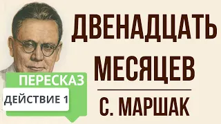 Двенадцать месяцев. 1 действие. Краткое содержание