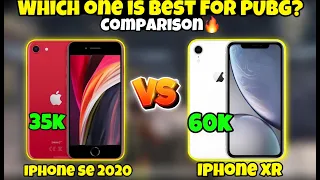 iPhone XR vs iPhone SE 2020 PUBG  Test 2024🔥| Review + Handcam | Which One is Best For PUBG in 2024?